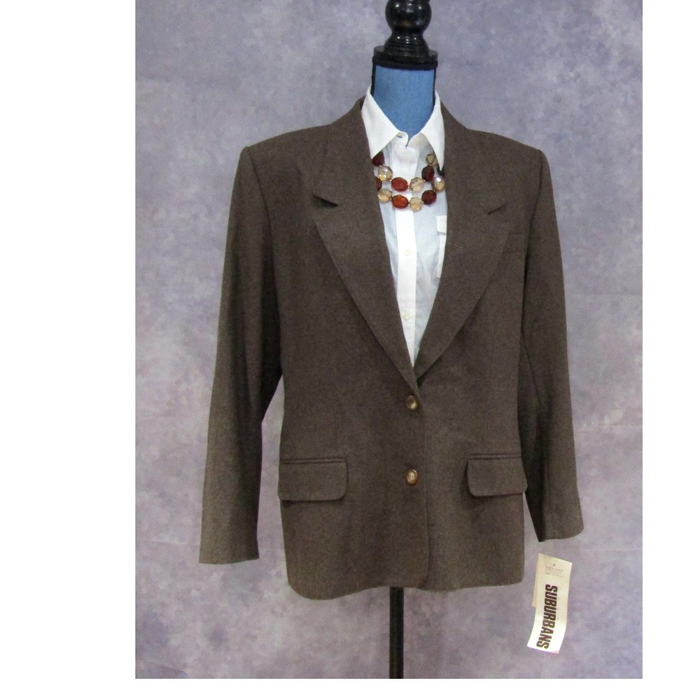 NWT Vintage Country Suburbans Wool Blend Blazer 16
